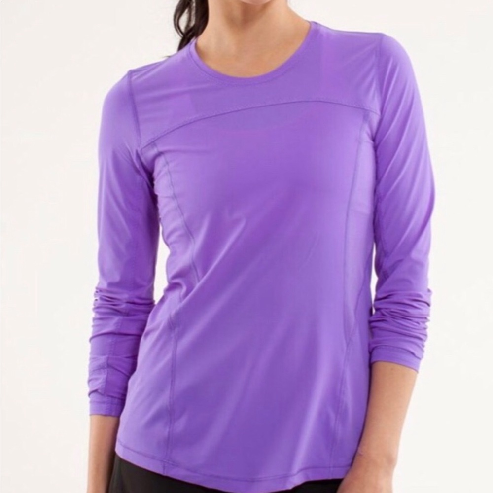 Lululemon Runbeam long sleeve top in power purple